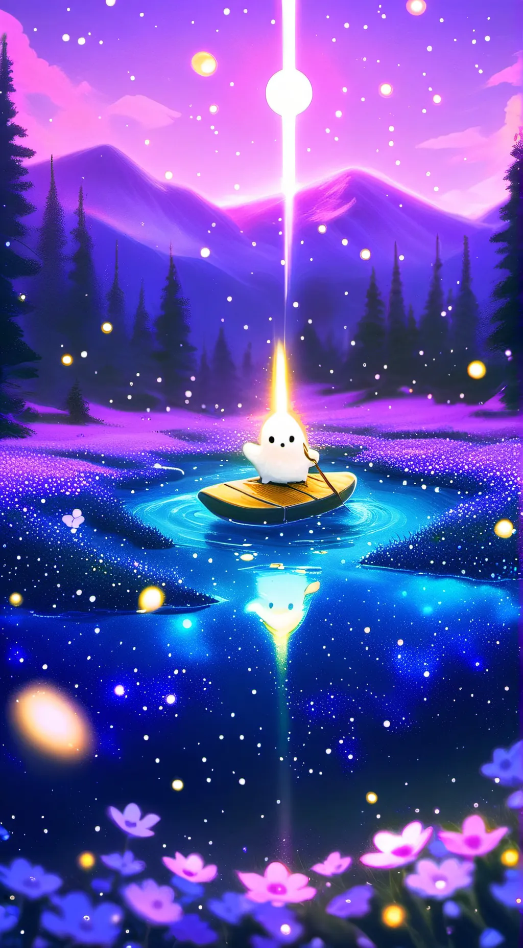 ai character: Let it all out background