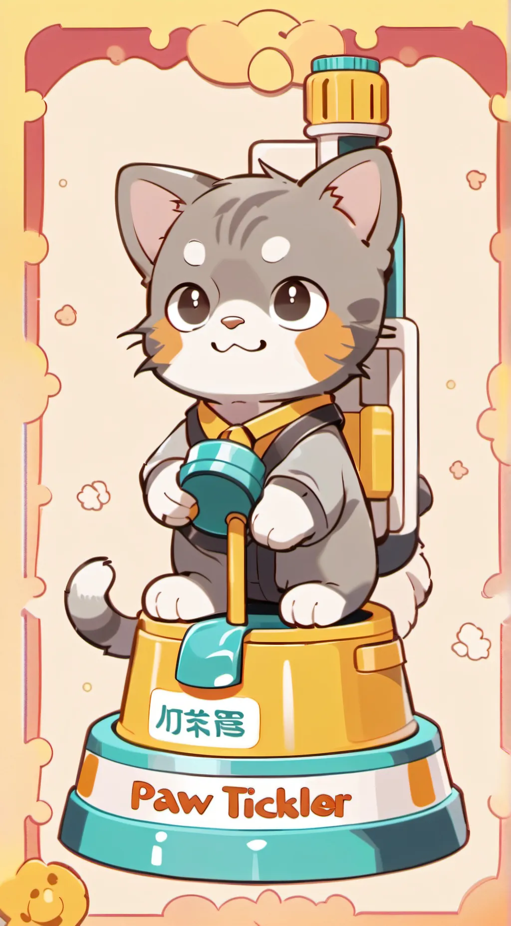 ai character: paw cleaner background