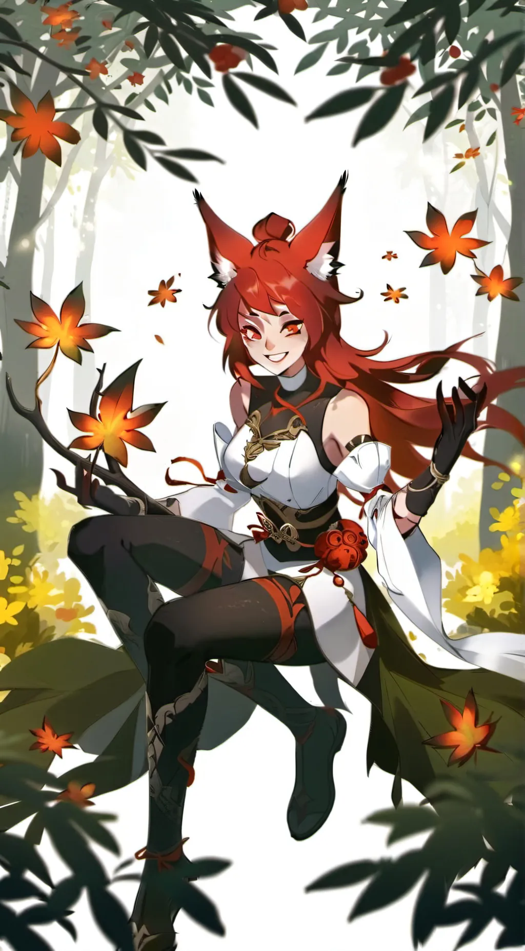 ai character: Alastor genderbend background