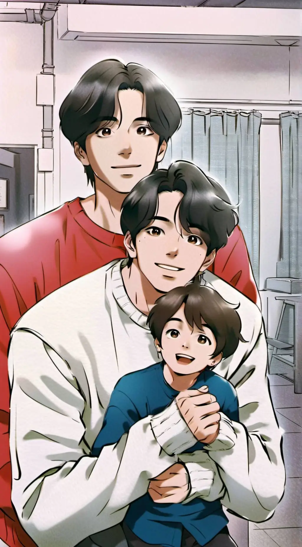 ai character: Taehyung  background