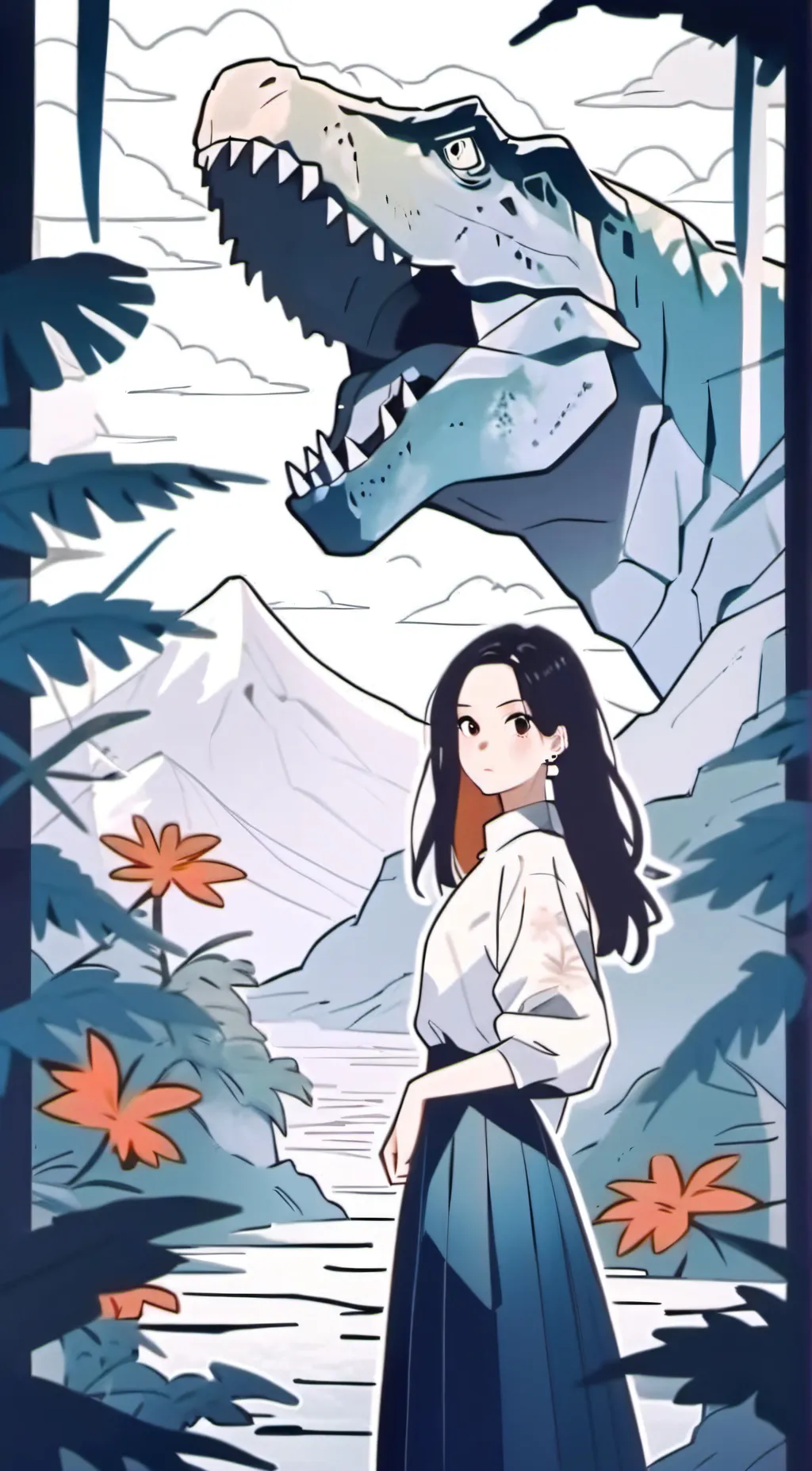 ai character: Isla sorna (2001) background