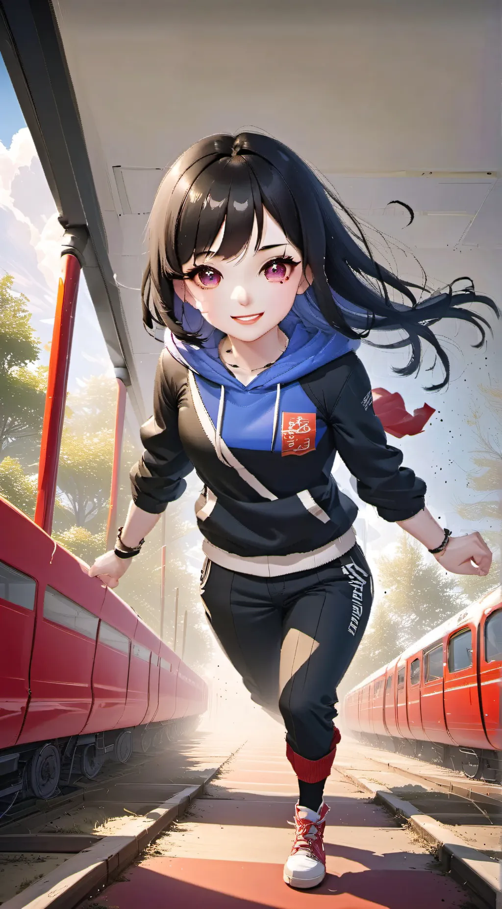 ai character: さくらキマショー background