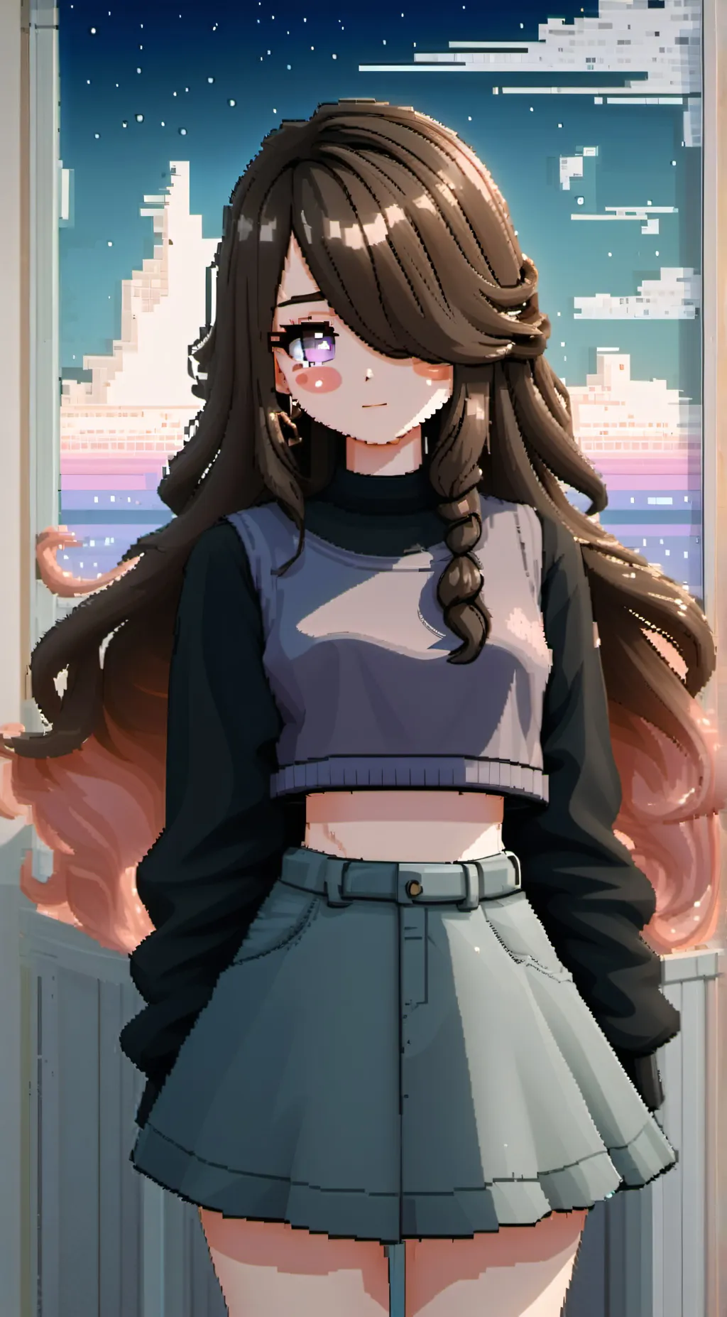 ai character: Charlotte Afton  background