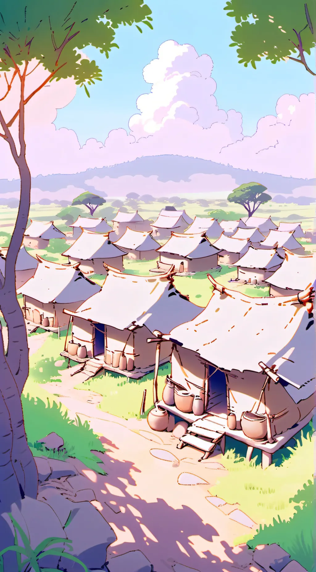 ai character: Western life background