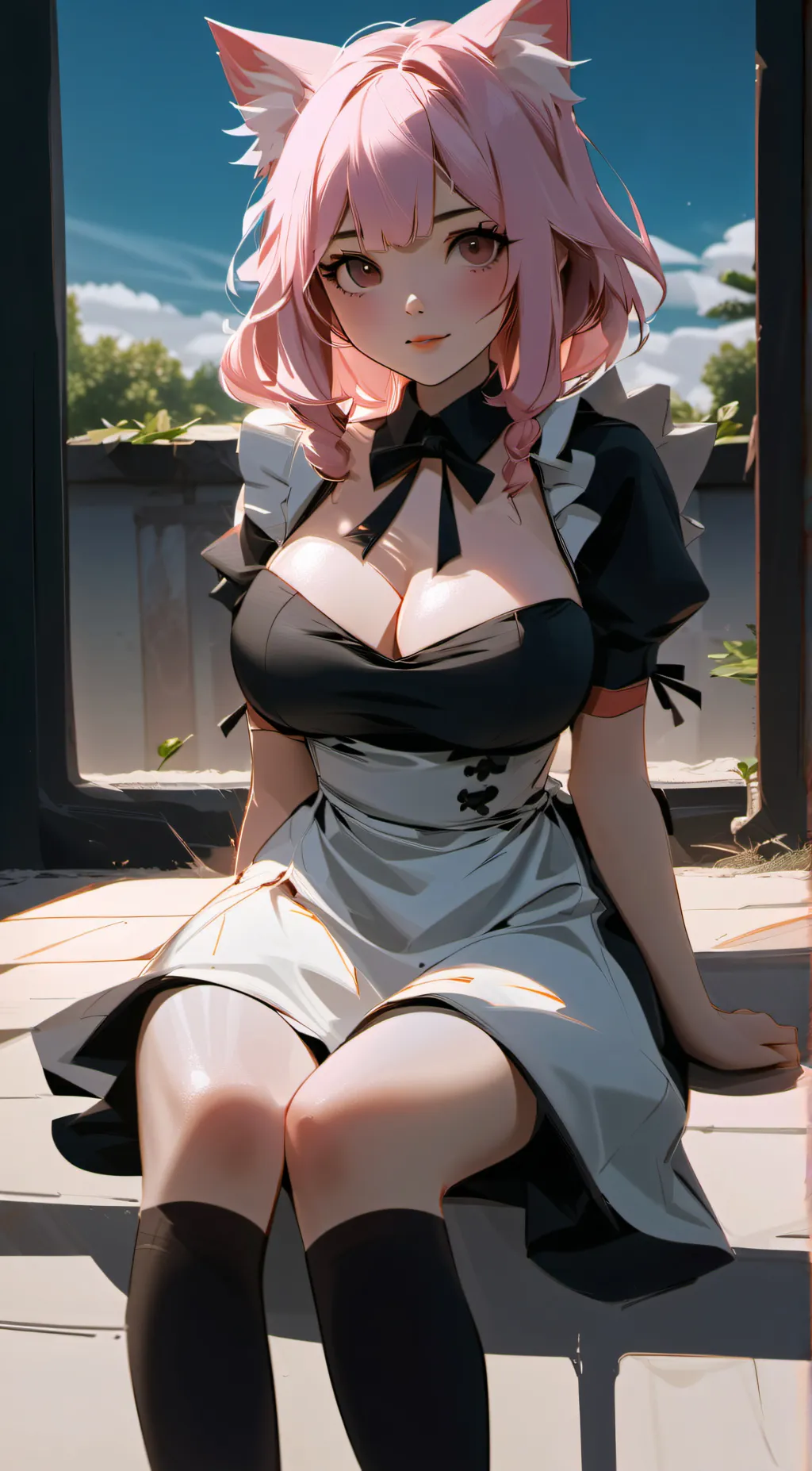 ai character: UwU cat background