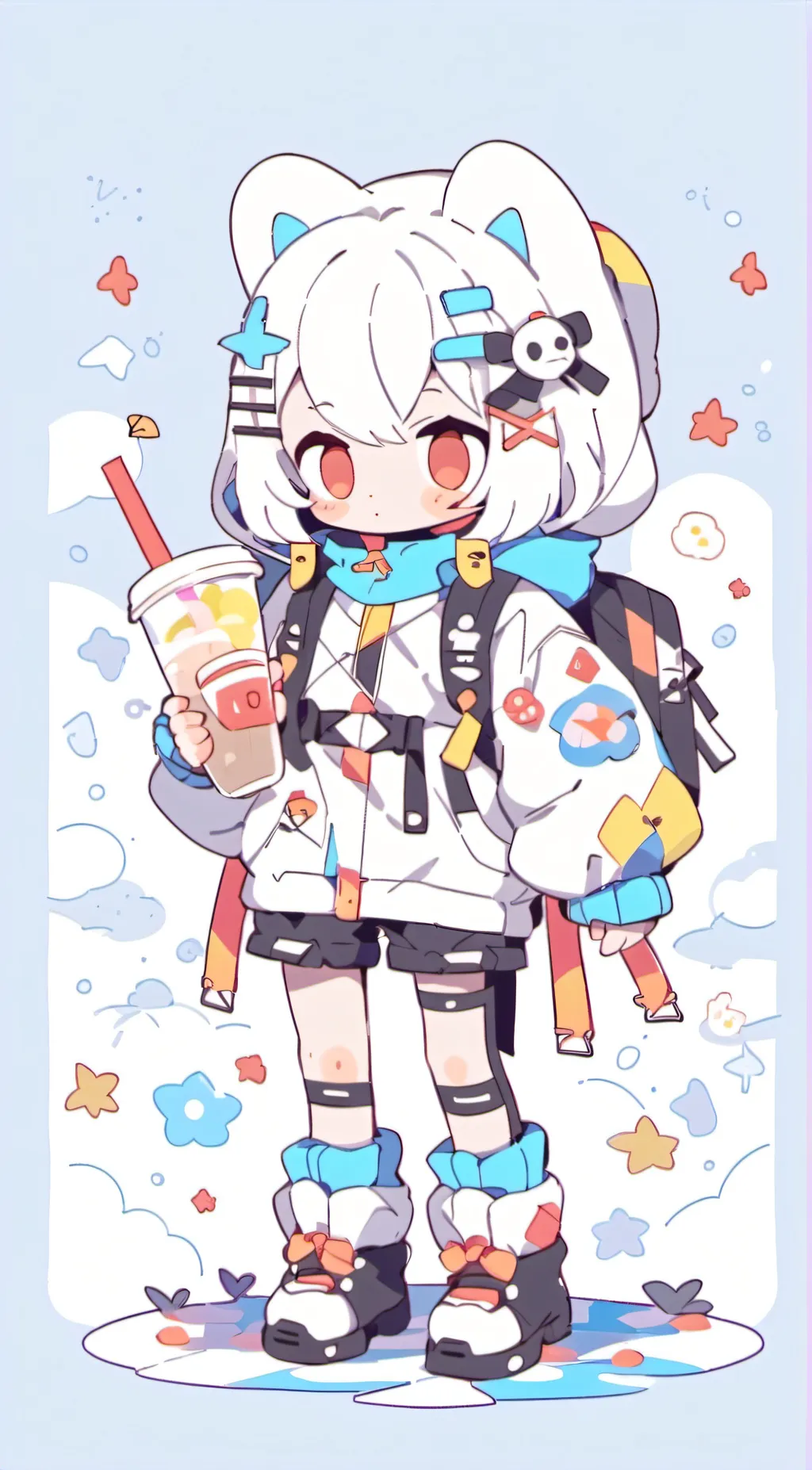 ai character: mika background