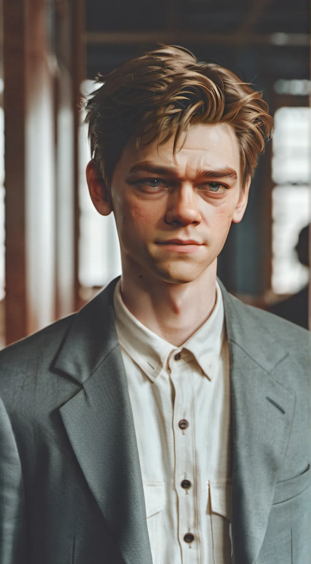 ai character: newt (sad) background