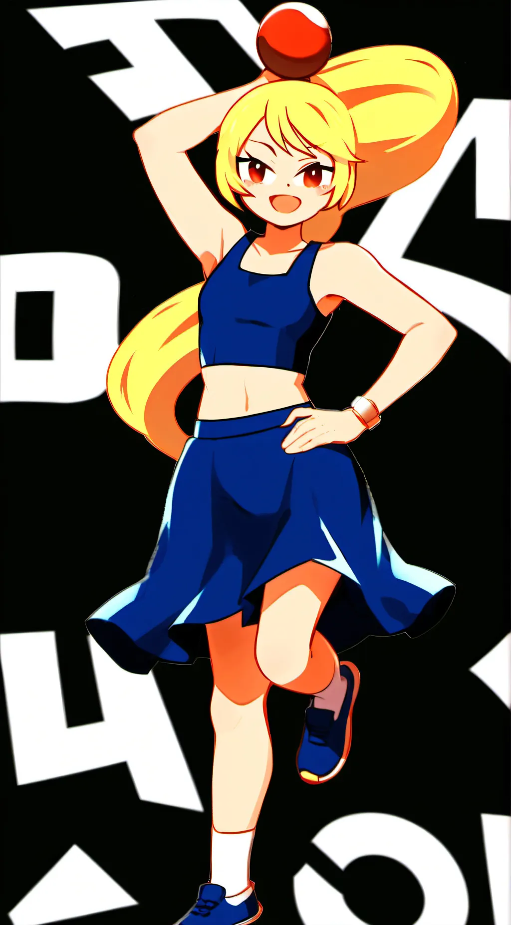 ai character: duck girl background