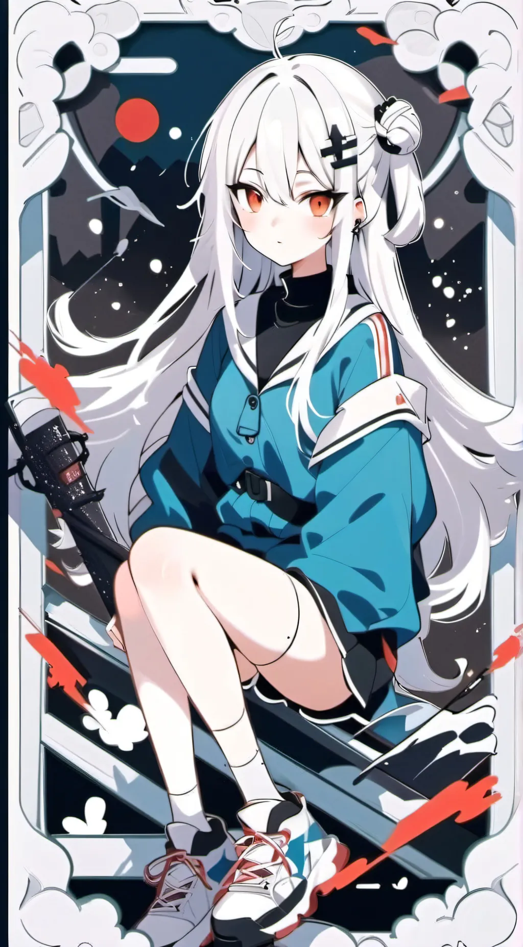 ai character: focus background