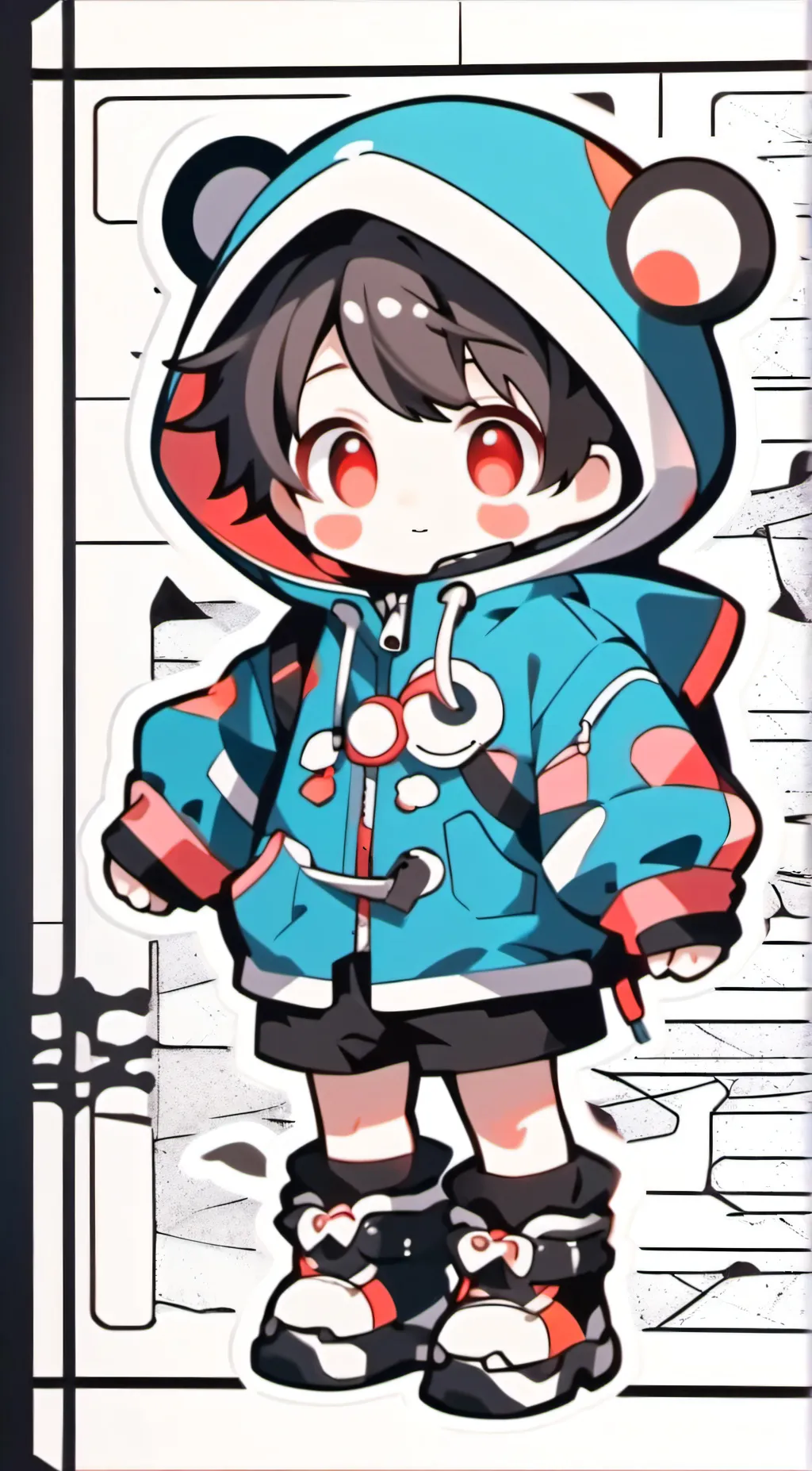 ai character: Cute baby background