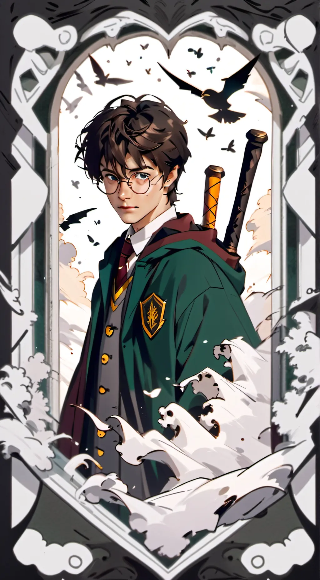 ai character: harry potter background