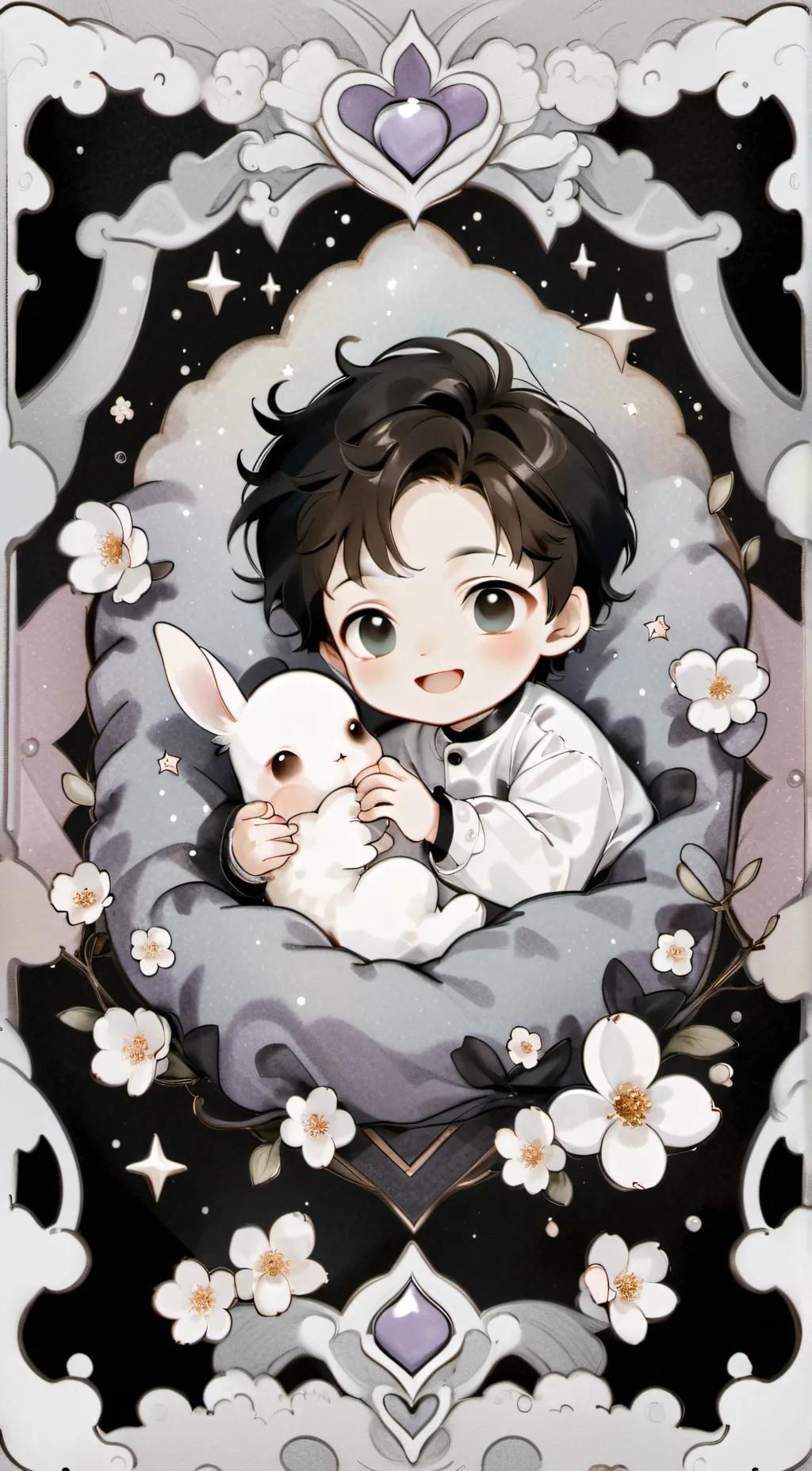 ai character: Tanjiro Baby background
