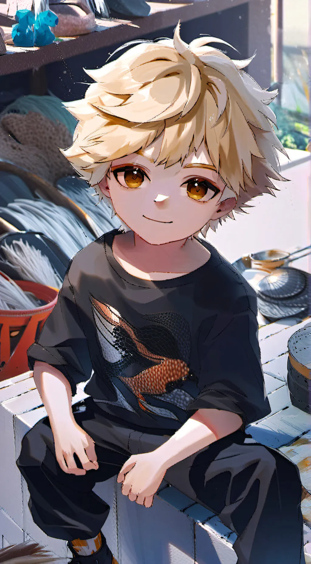 ai character: DustyBoo  background