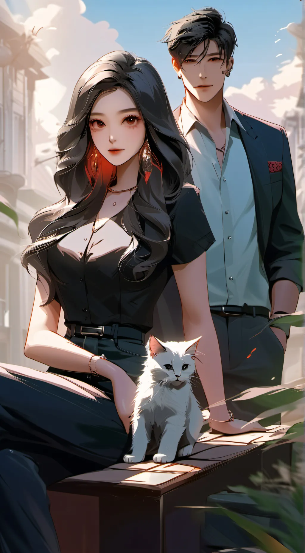 ai character: cat background