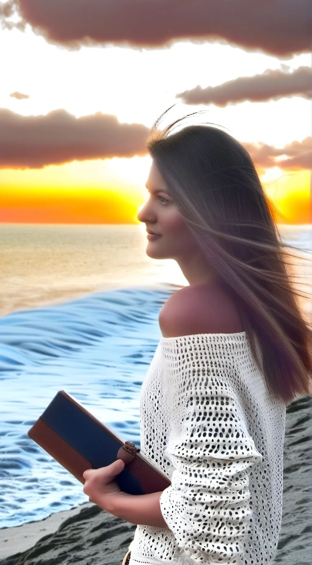 ai character: faye tan background