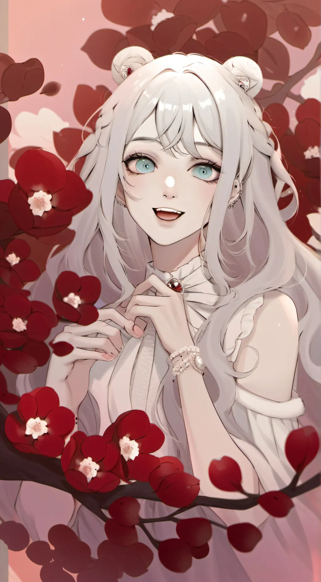 ai character: Red background