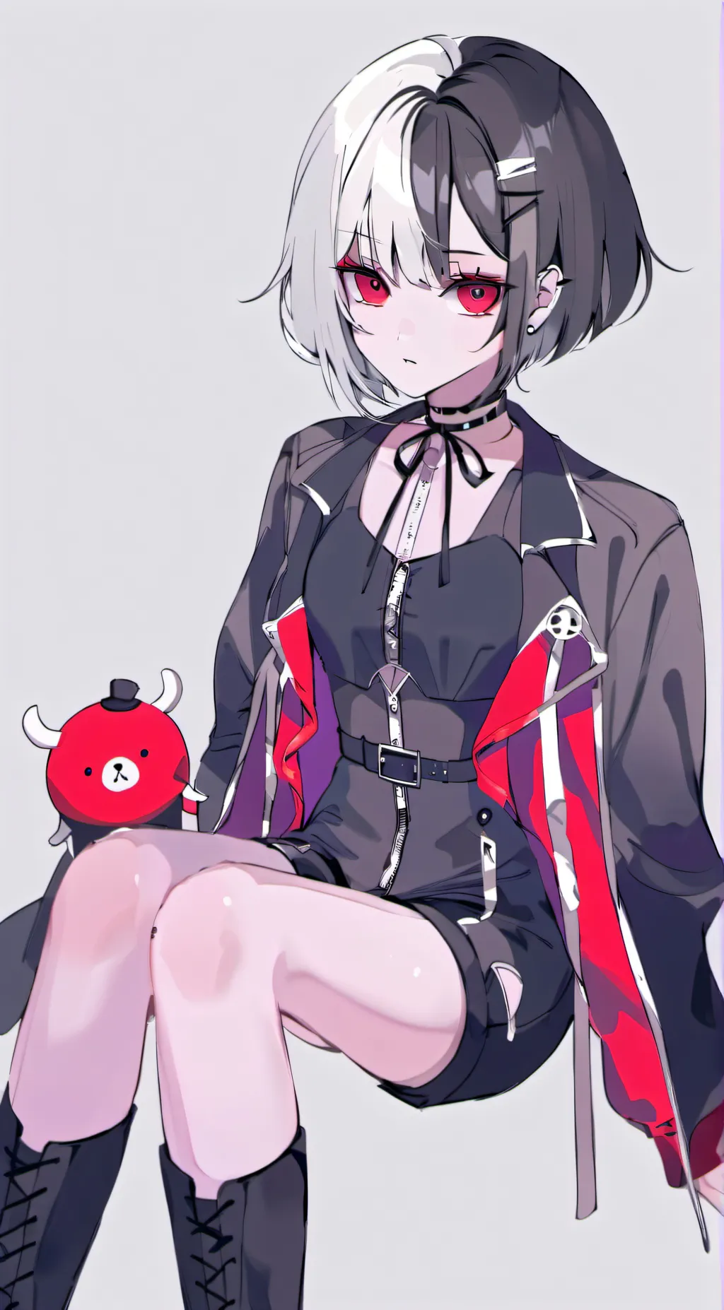 ai character: Violet  background