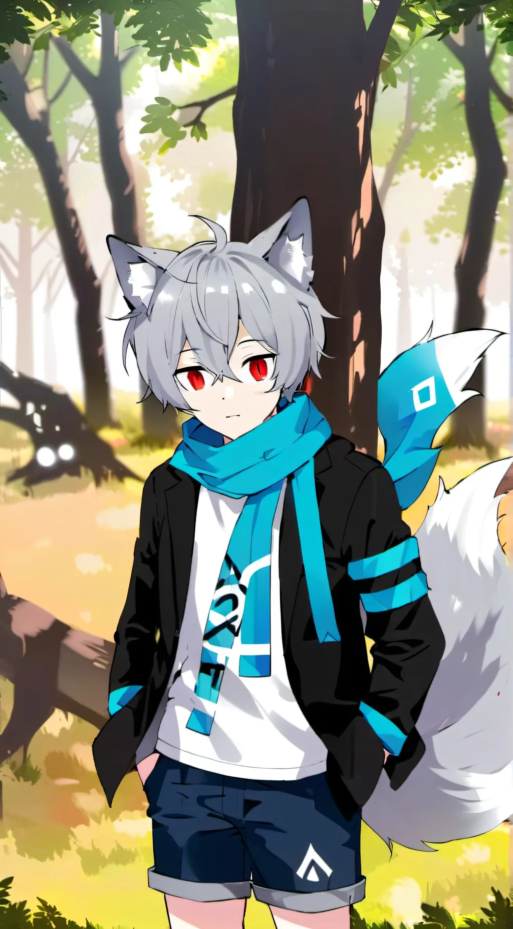 ai character: Starry background