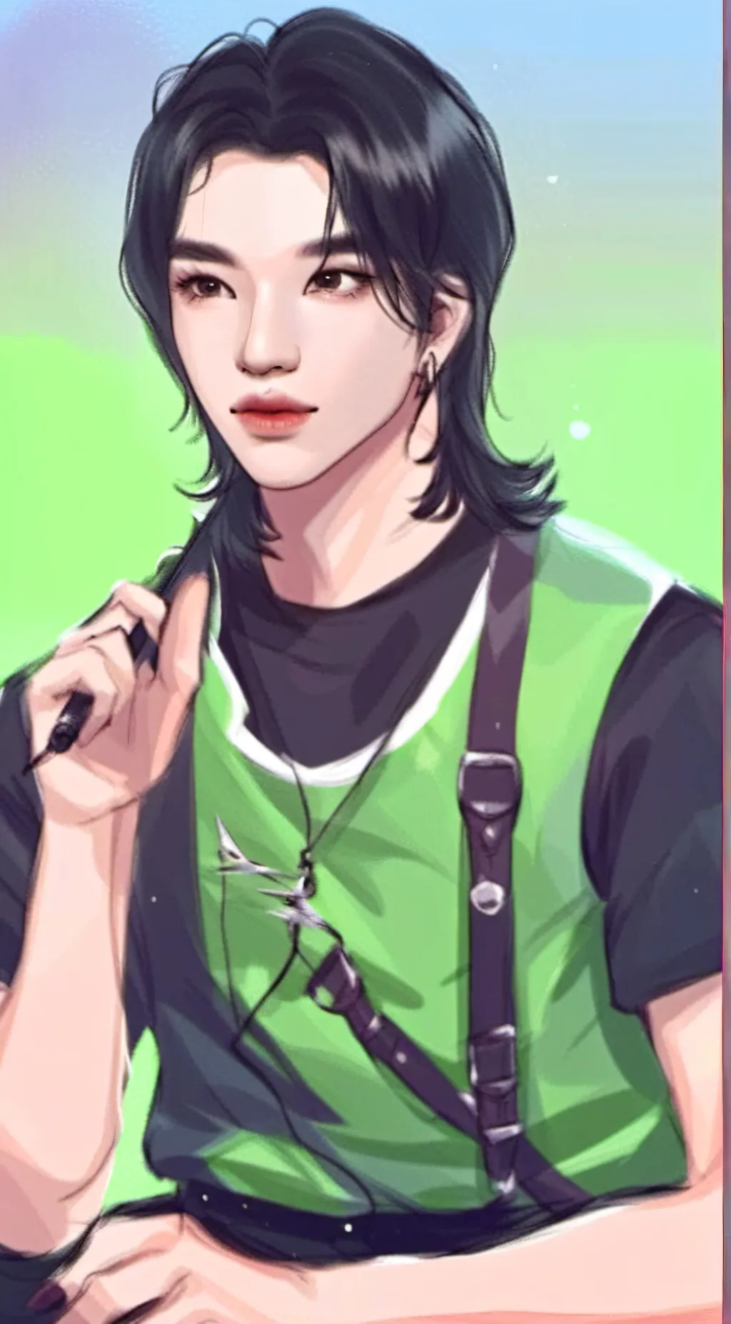 ai character: hyunjin background