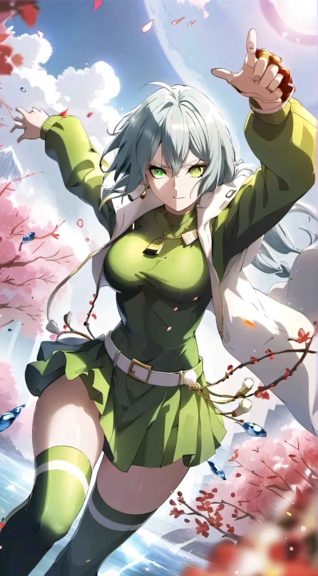 ai character: fubuki,tatsumaki background