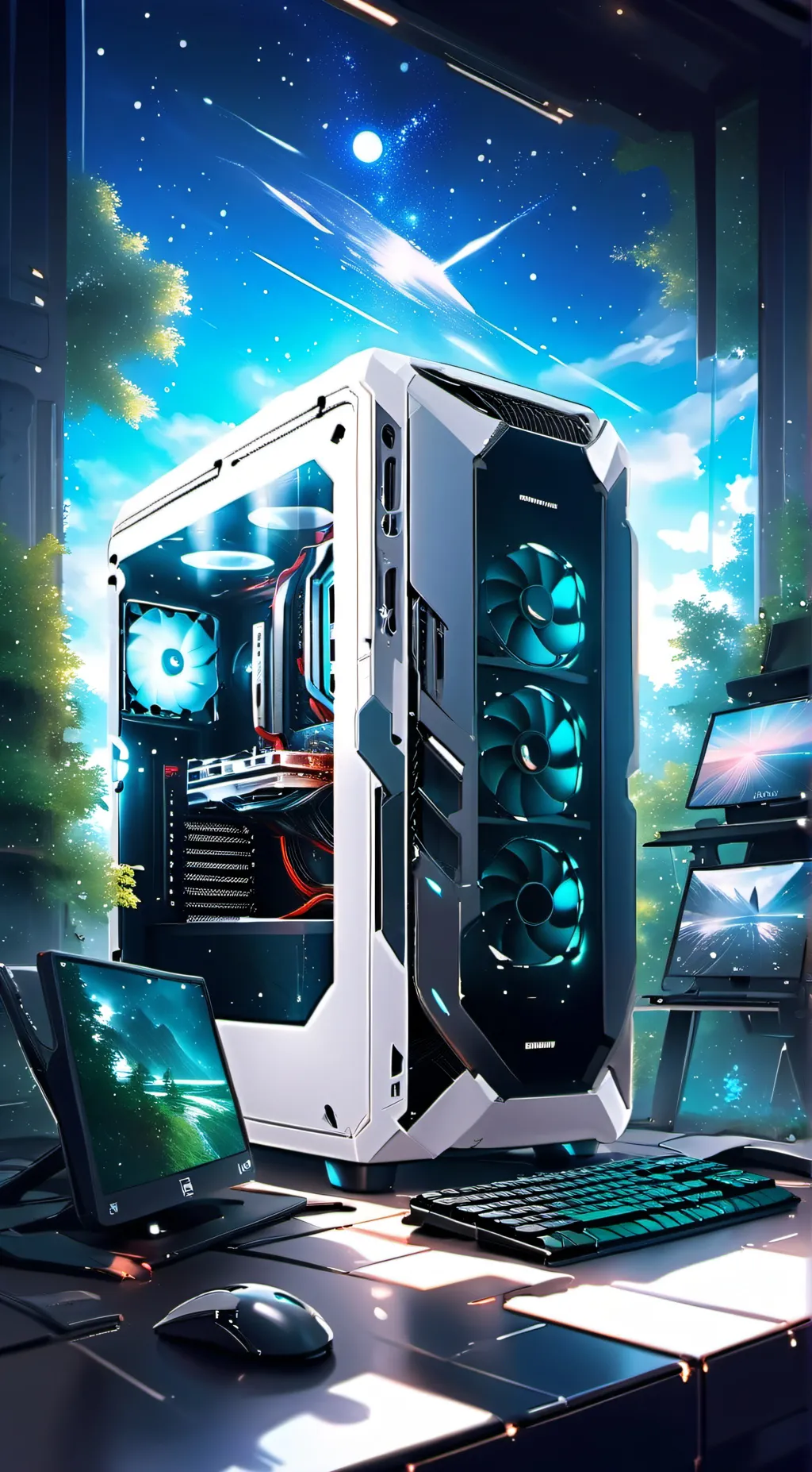 ai character: UPG titan pcman background