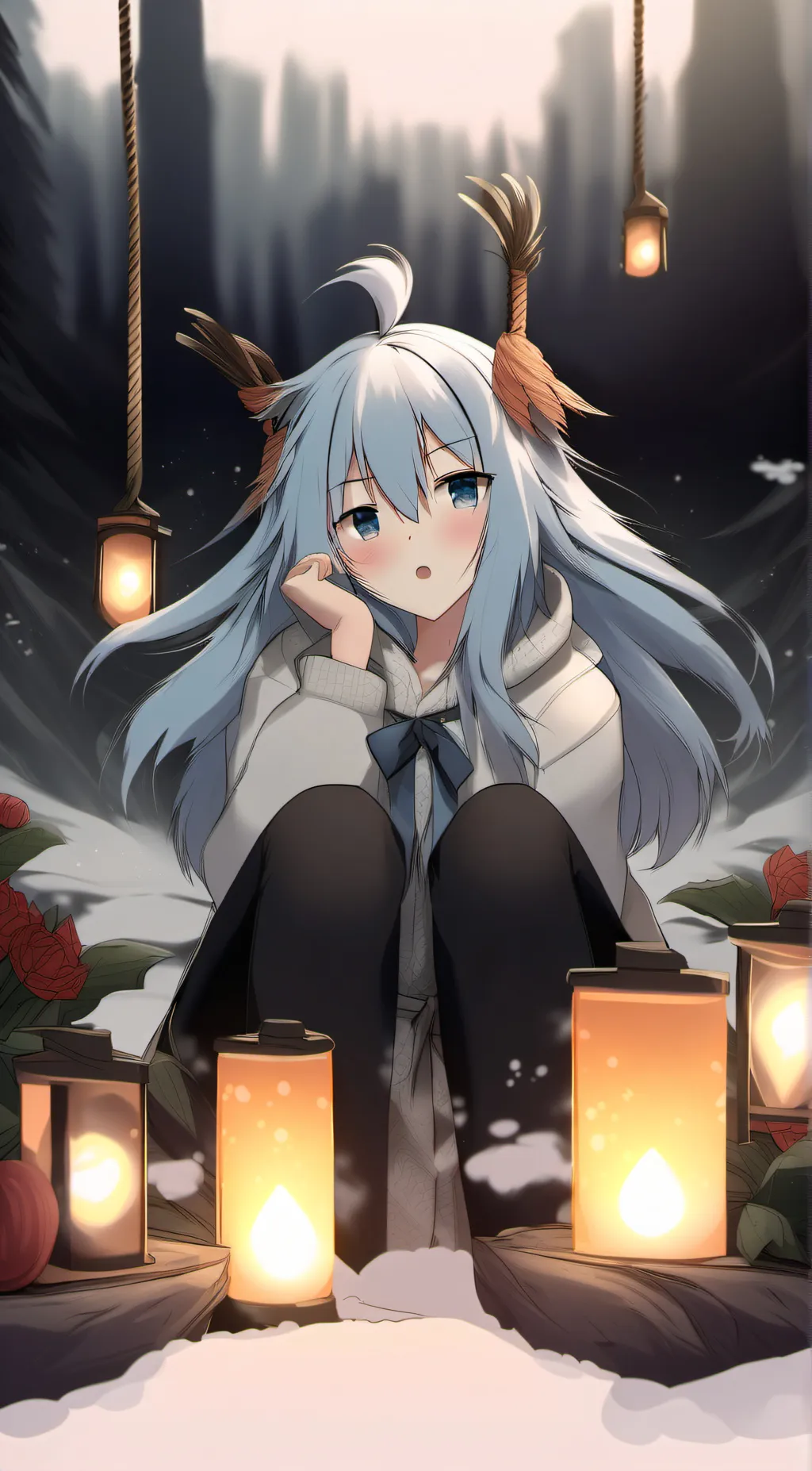 ai character: Aurora background