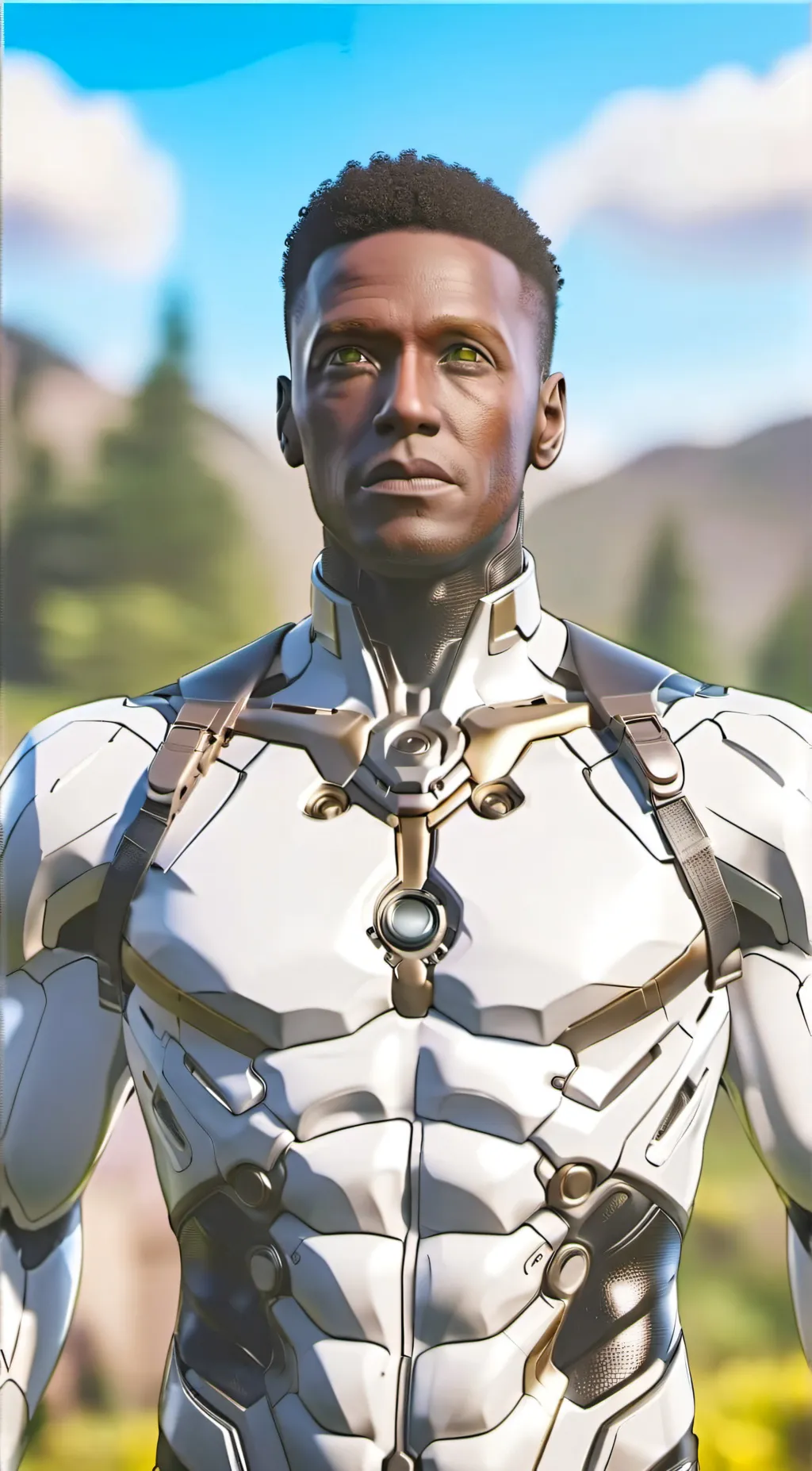 ai character: Cyborg background