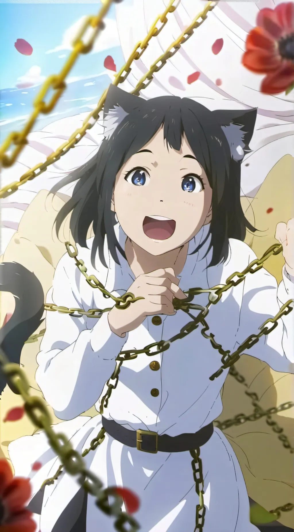 ai character: sus uwu cat background