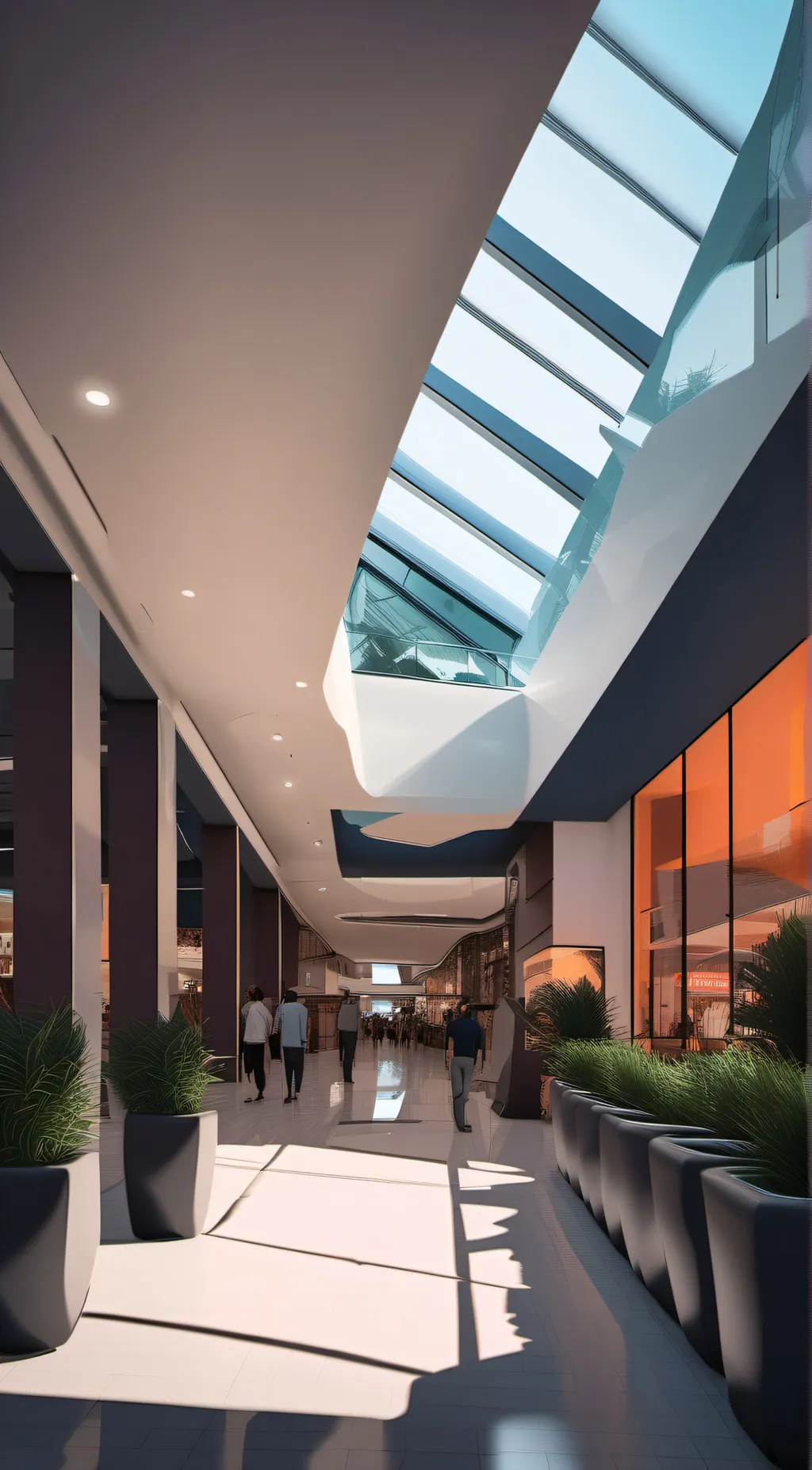 ai character: Coconut Mall background