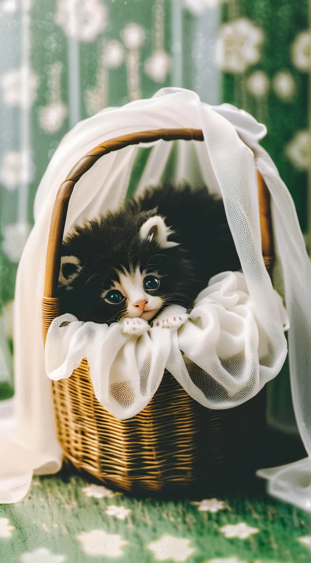 ai character: Small kitten background