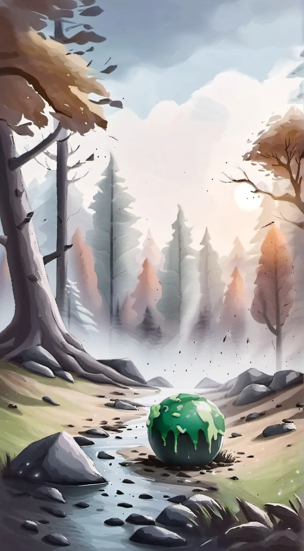 ai character: Slime background