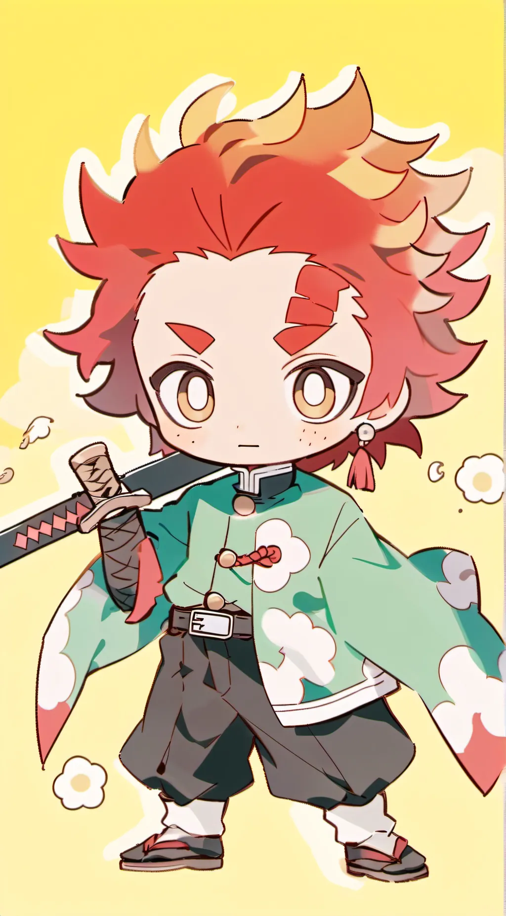ai character: baby tanjiro background