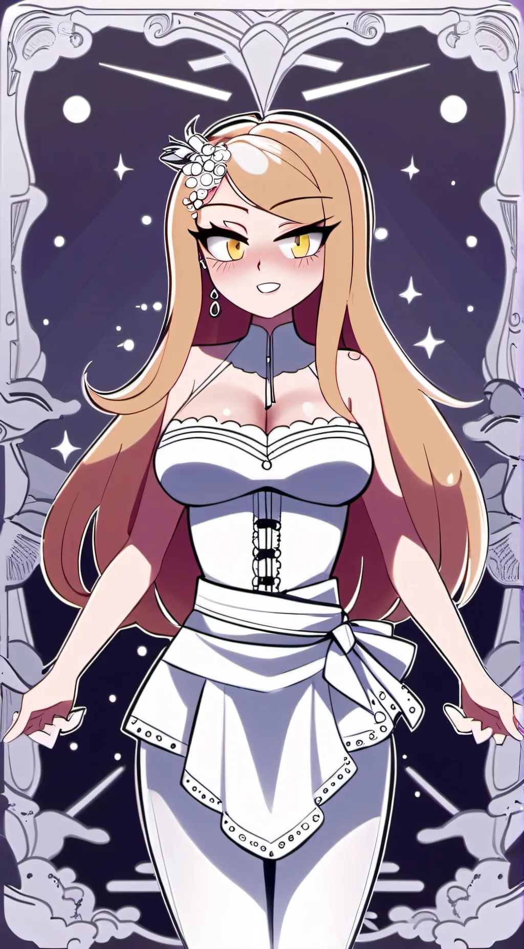 ai character: gray background