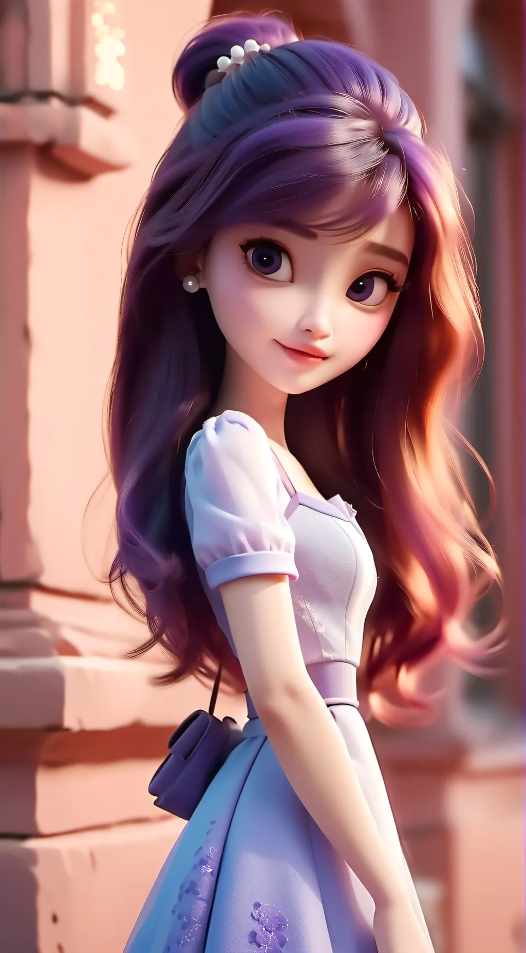 ai character: Amethyst  background