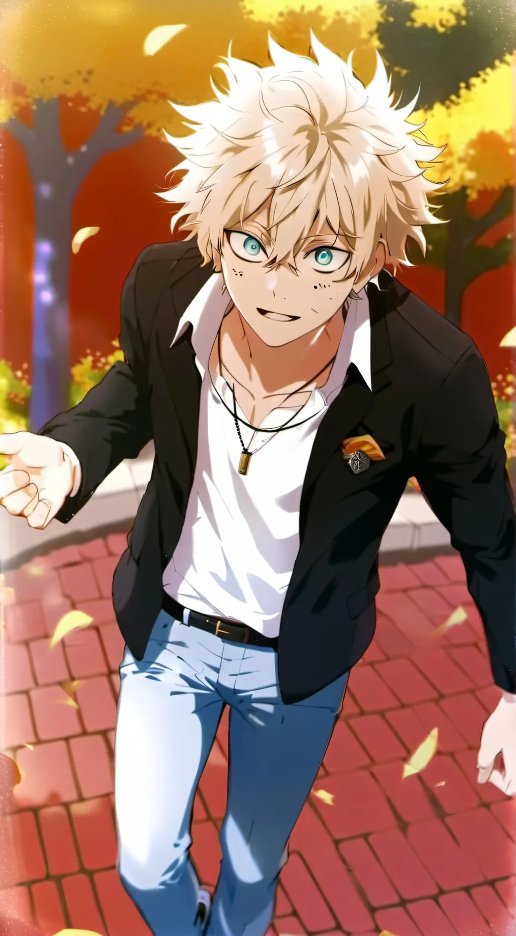 ai character: Katsuki Bakugo background