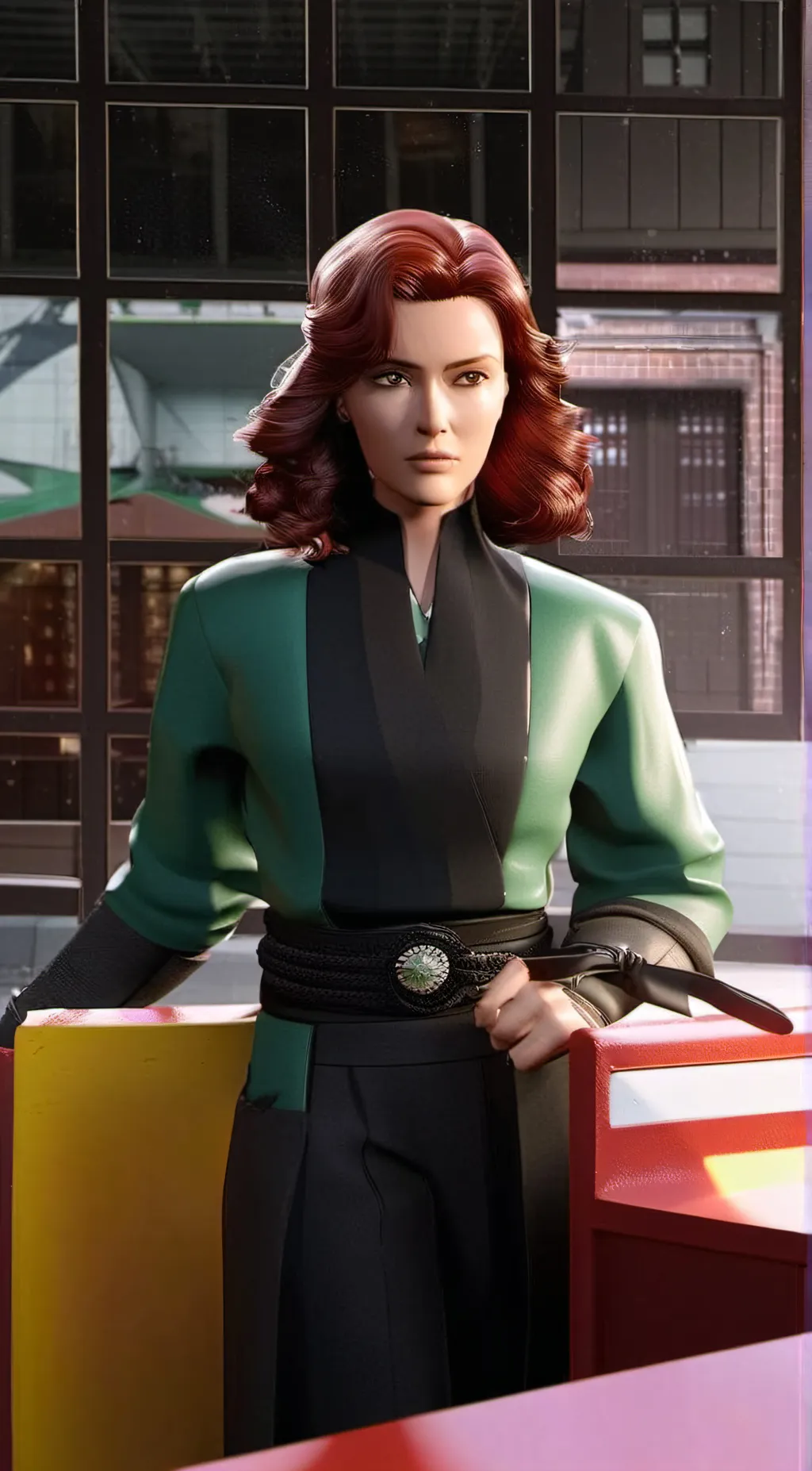 ai character: Natasha romanoff  background