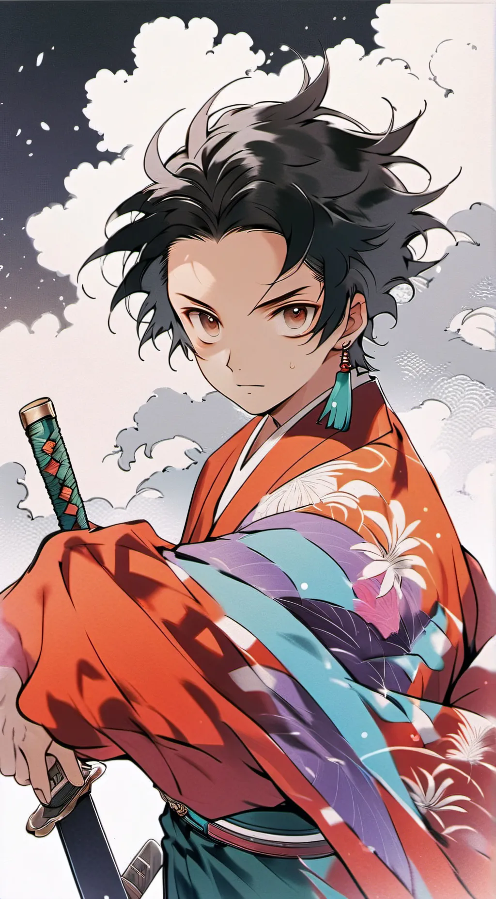 ai character: demon  slayer  background