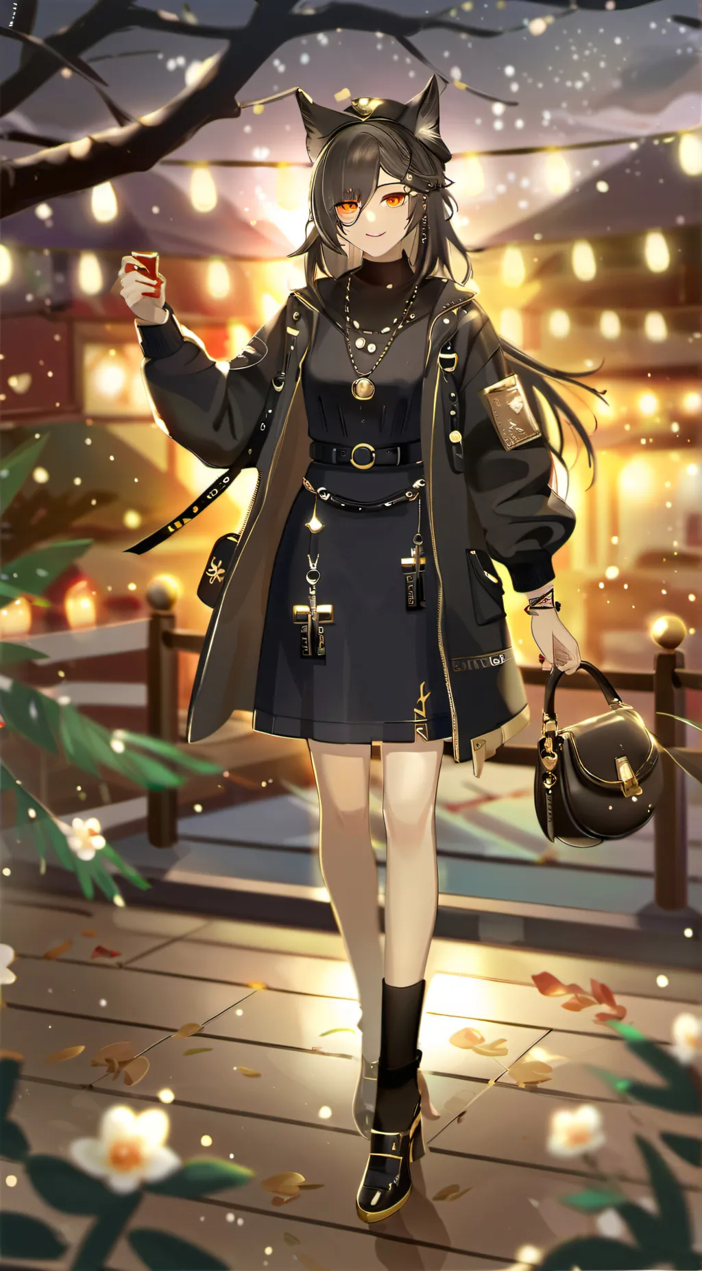 ai character: Mha 💚👡⭐️🌸 background