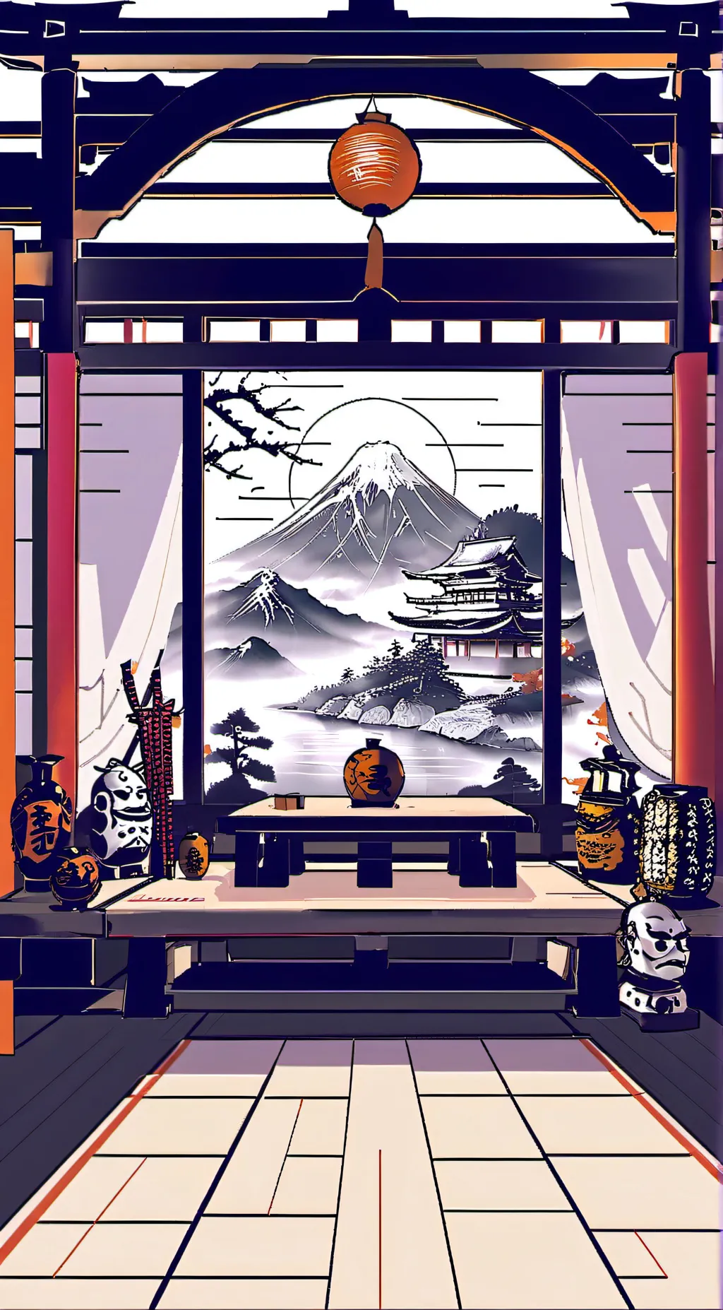 ai character: Ghost of tsushima background