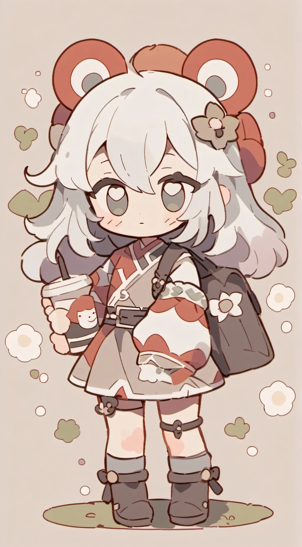 ai character: Cutie pie girl background