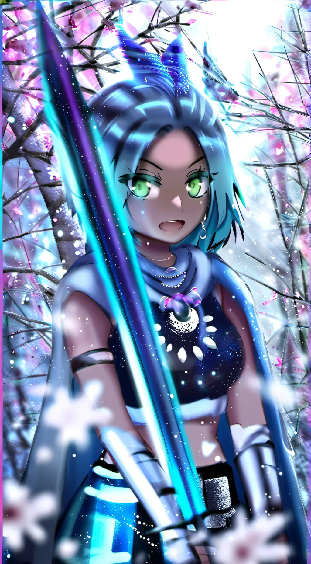 ai character: Monica background