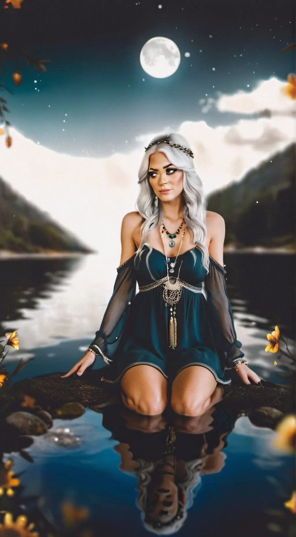 ai character: Selene background