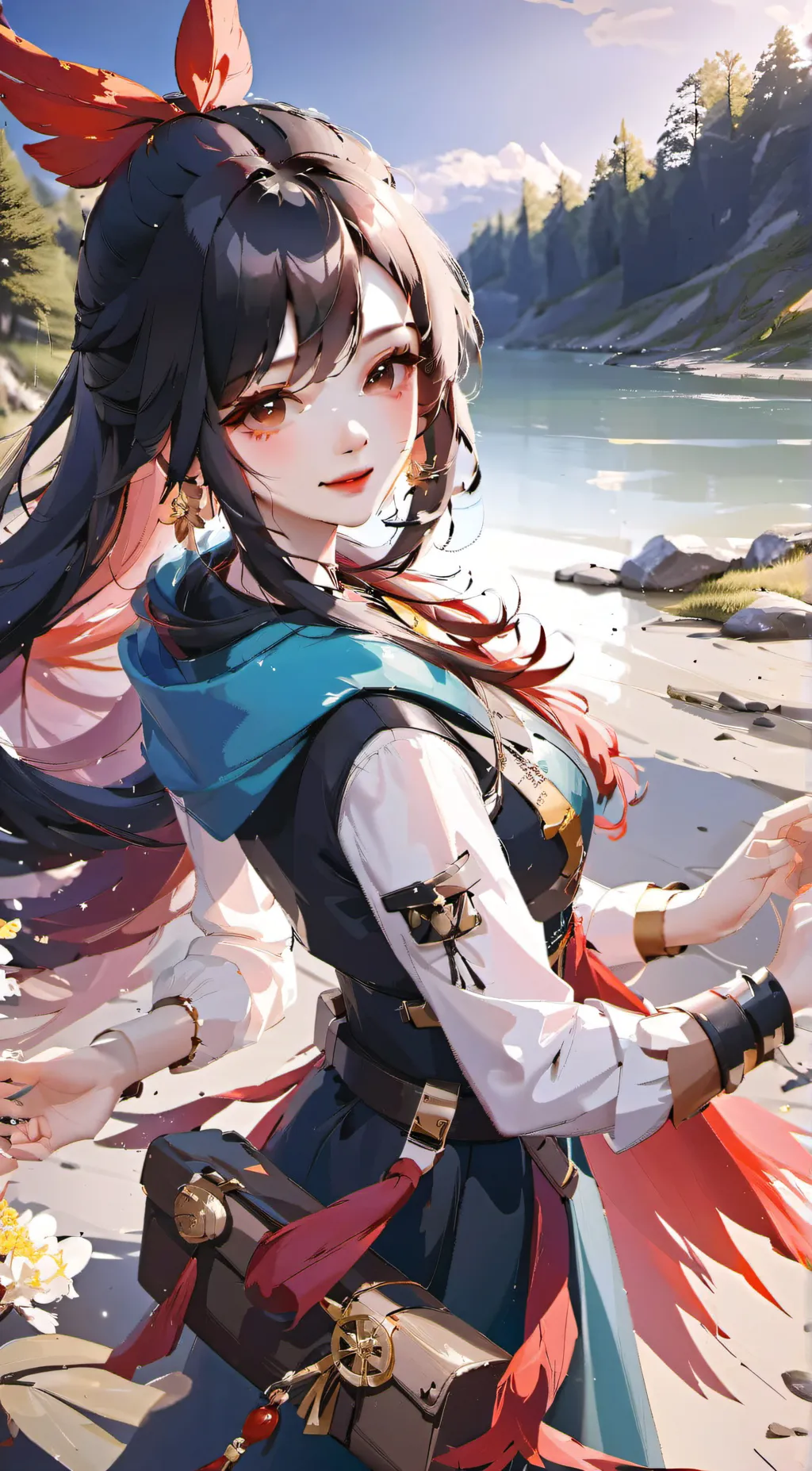 ai character: Ximnea Xinjiang  background