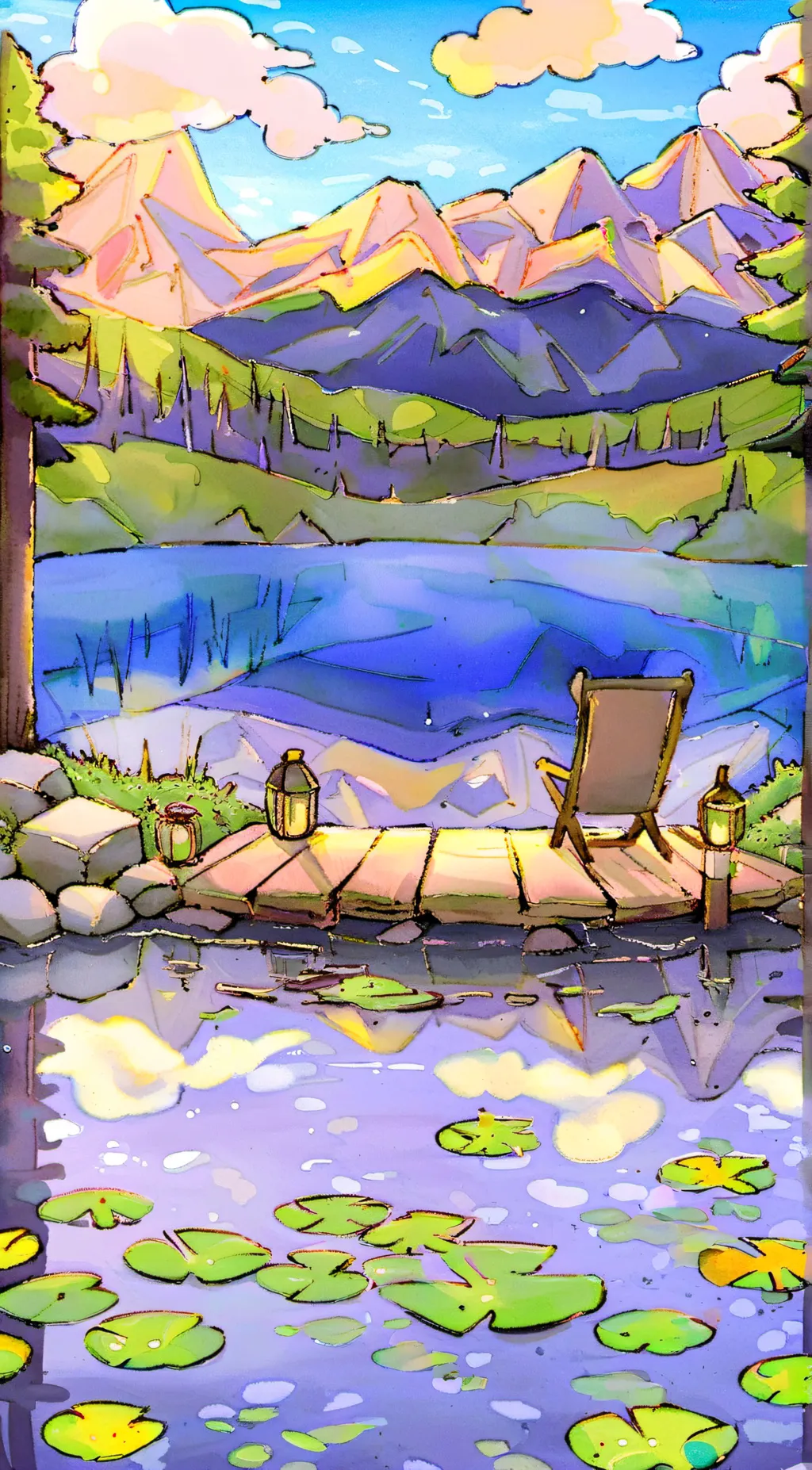 ai character: the vees background