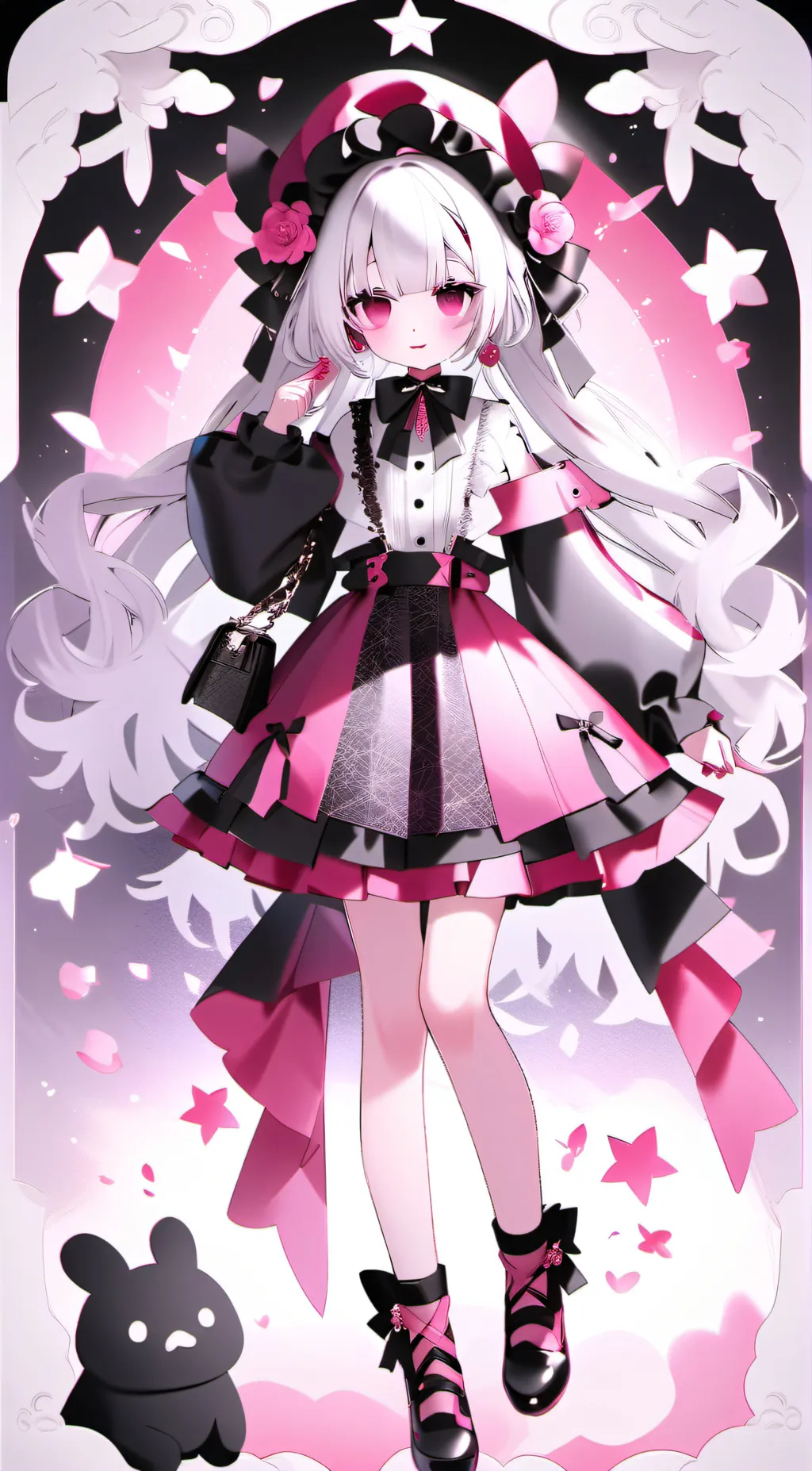 ai character: Catnap girl  background