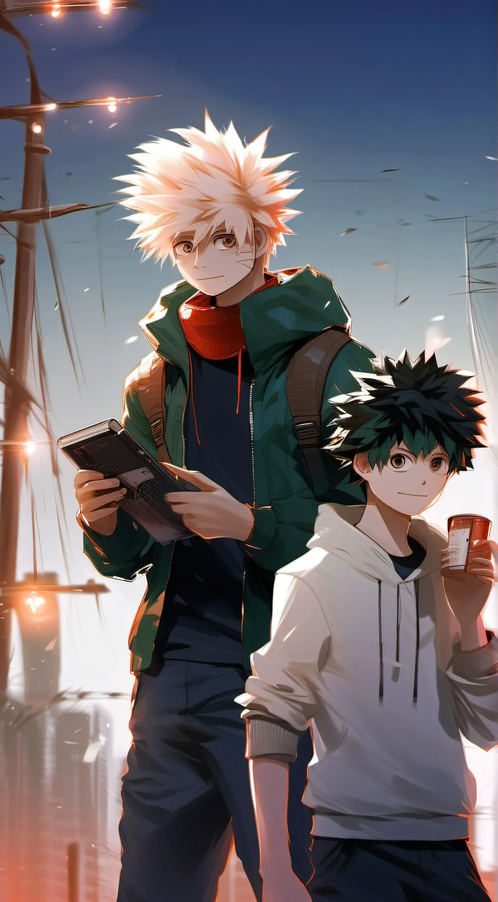 ai character: bakudeku parents background