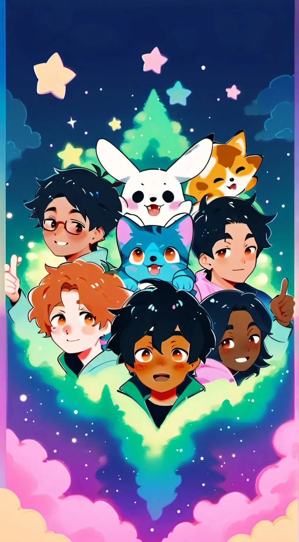 ai character: ☀️ movie night 🌙 background