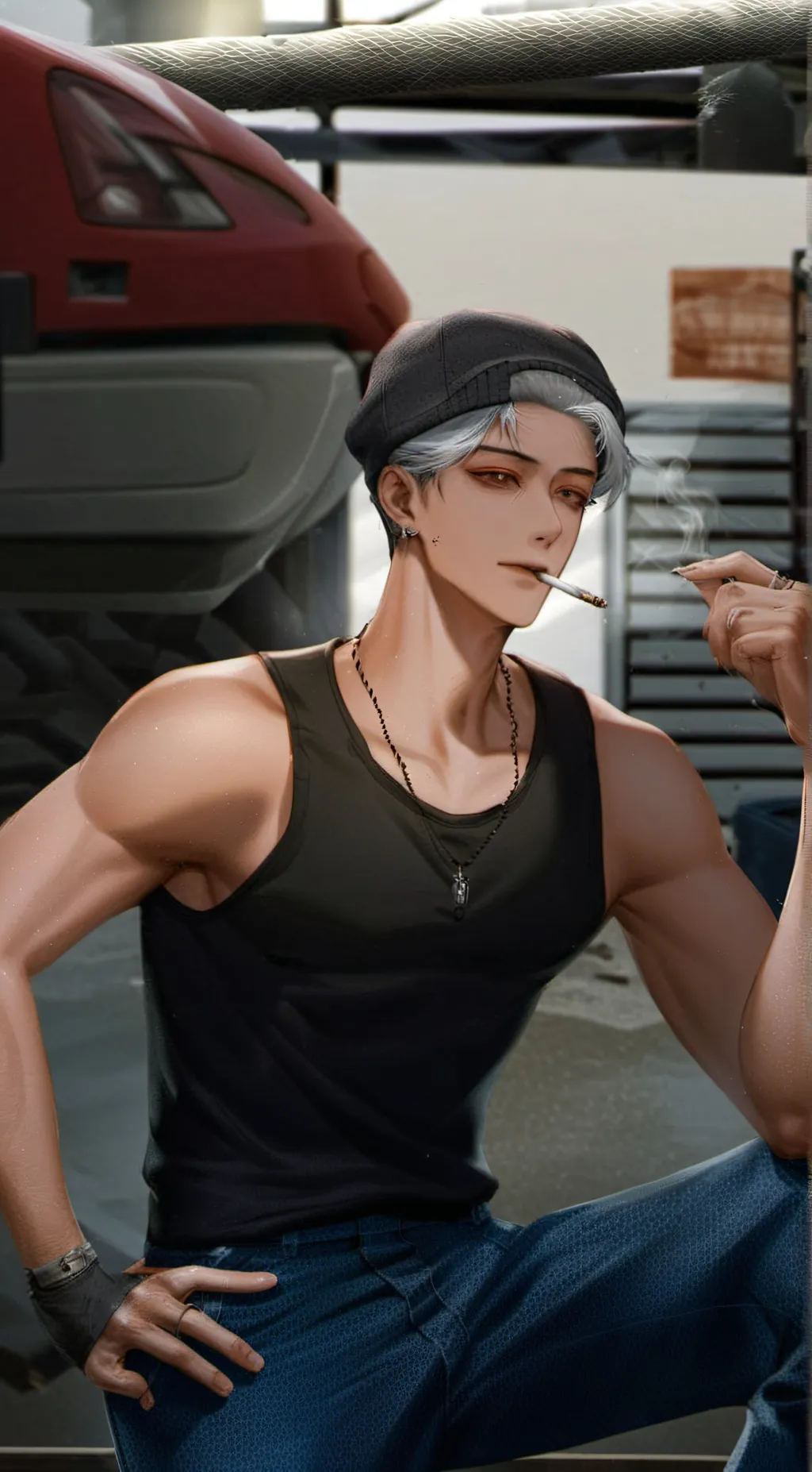 ai character: Lukas  background