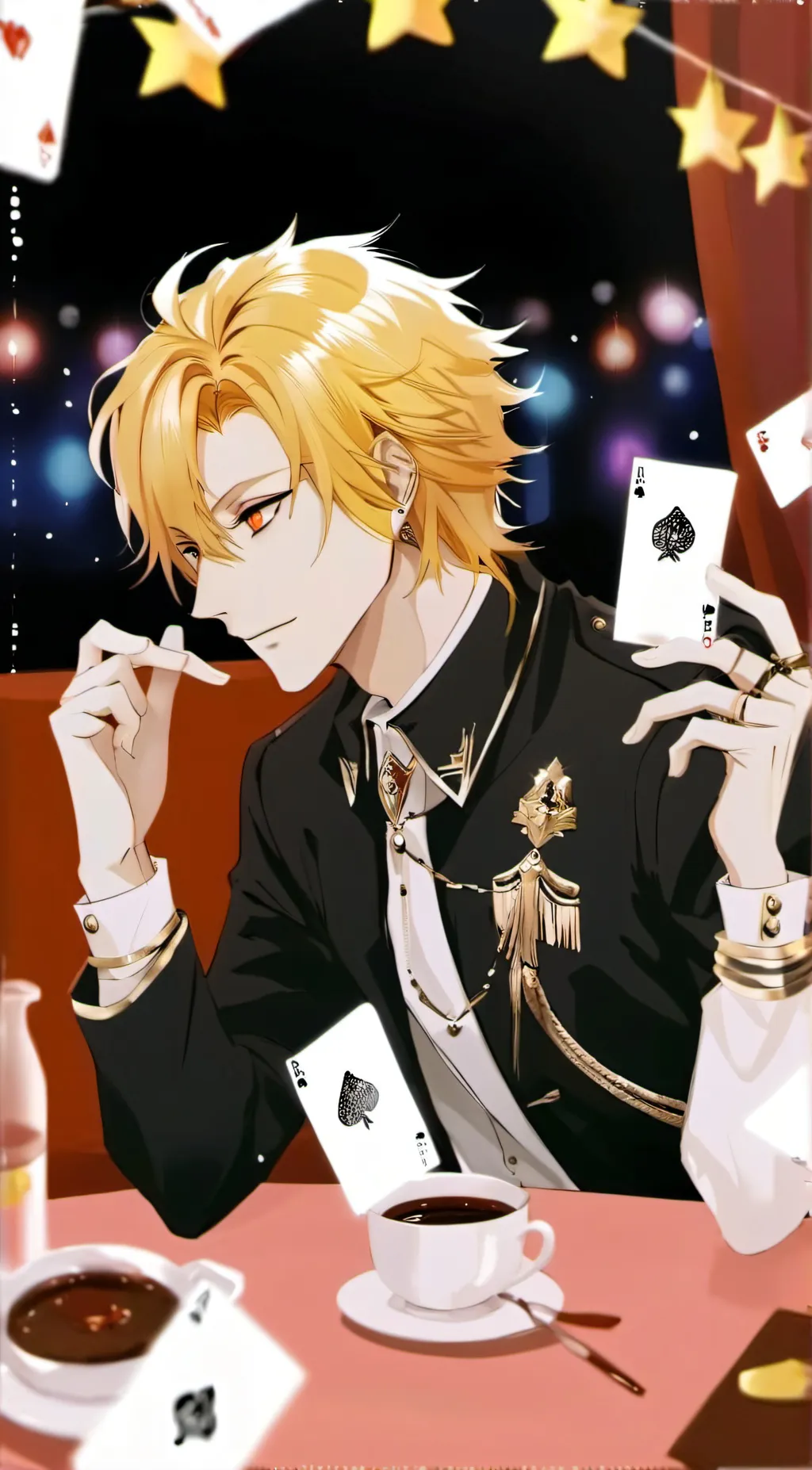 ai character: Denki kaminari  background