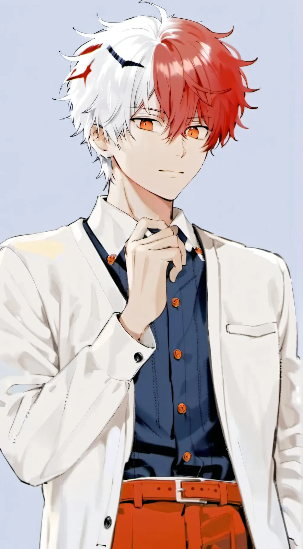 ai character: Shoto Todoroki background